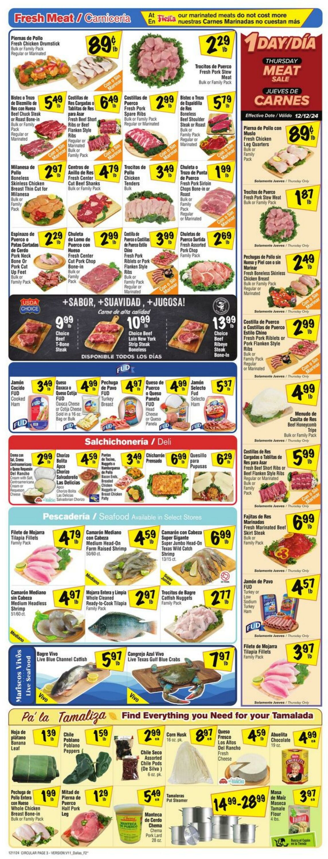 Weekly ad Fiesta Mart 12/11/2024 - 12/17/2024