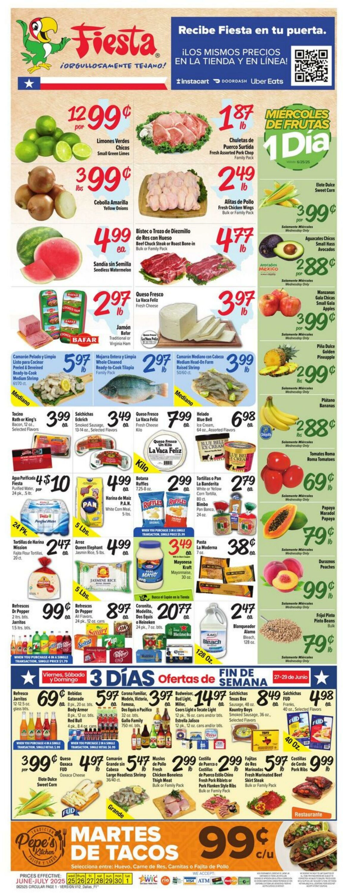 Weekly ad Fiesta Mart 06/25/2025 - 07/01/2025