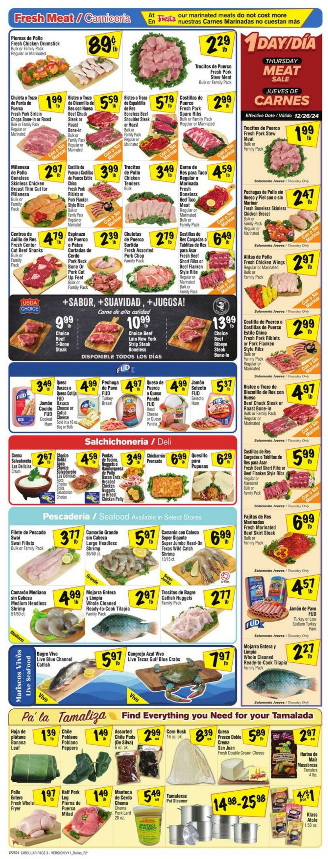 Weekly ad Fiesta Mart 12/25/2024 - 12/31/2024