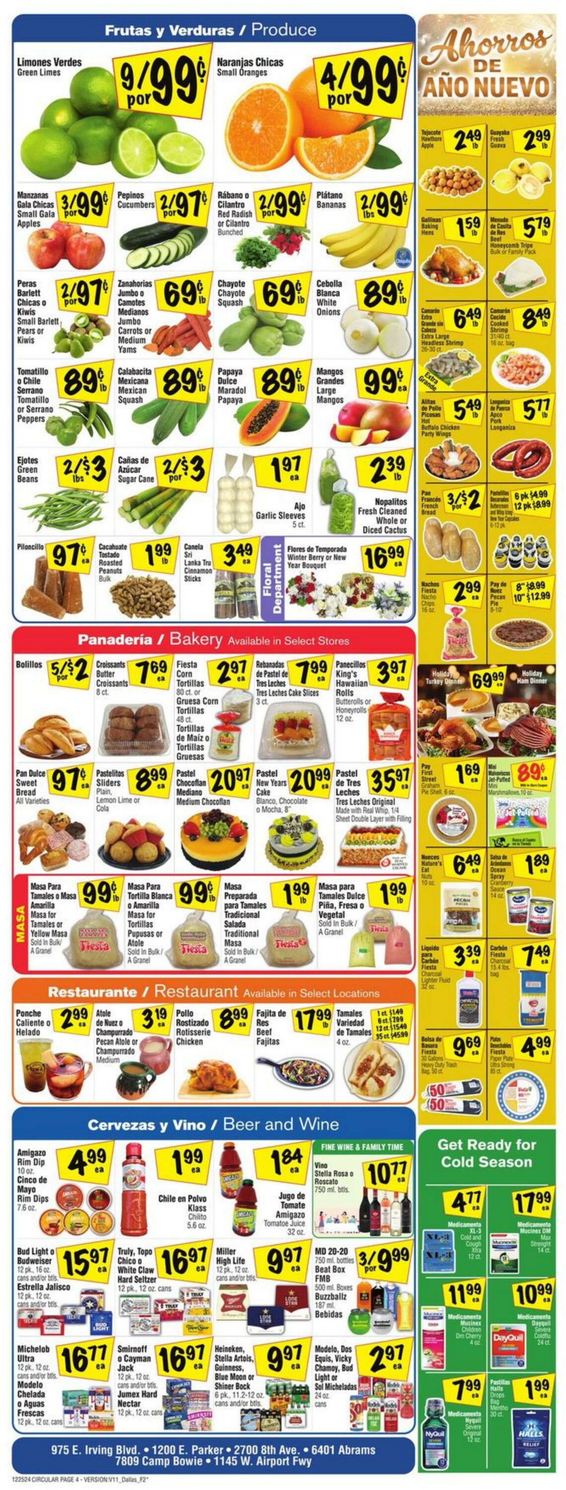 Weekly ad Fiesta Mart 12/25/2024 - 12/31/2024