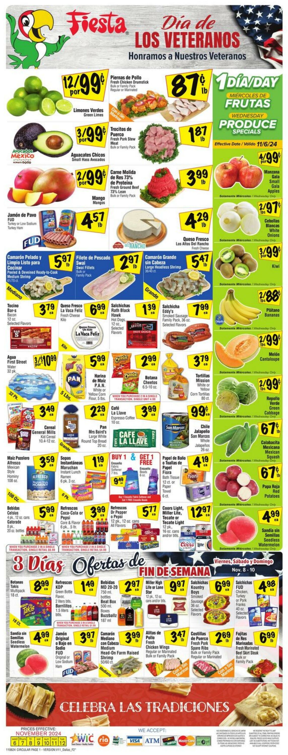 Weekly ad Fiesta Mart 11/06/2024 - 11/12/2024