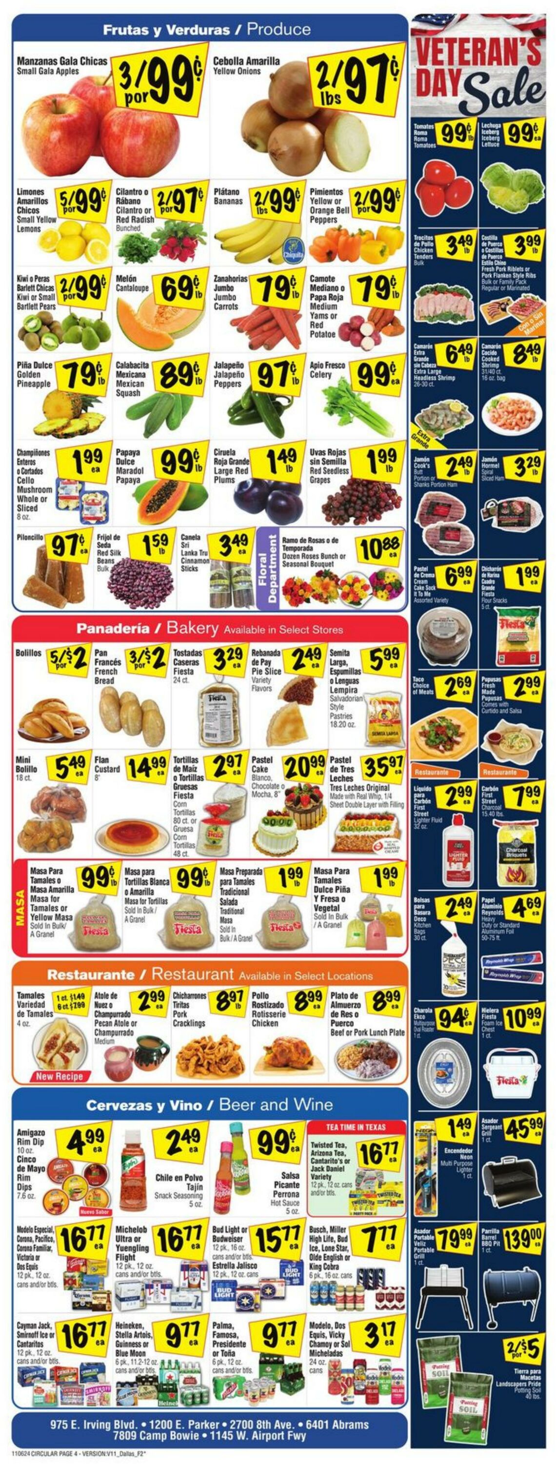 Weekly ad Fiesta Mart 11/06/2024 - 11/12/2024