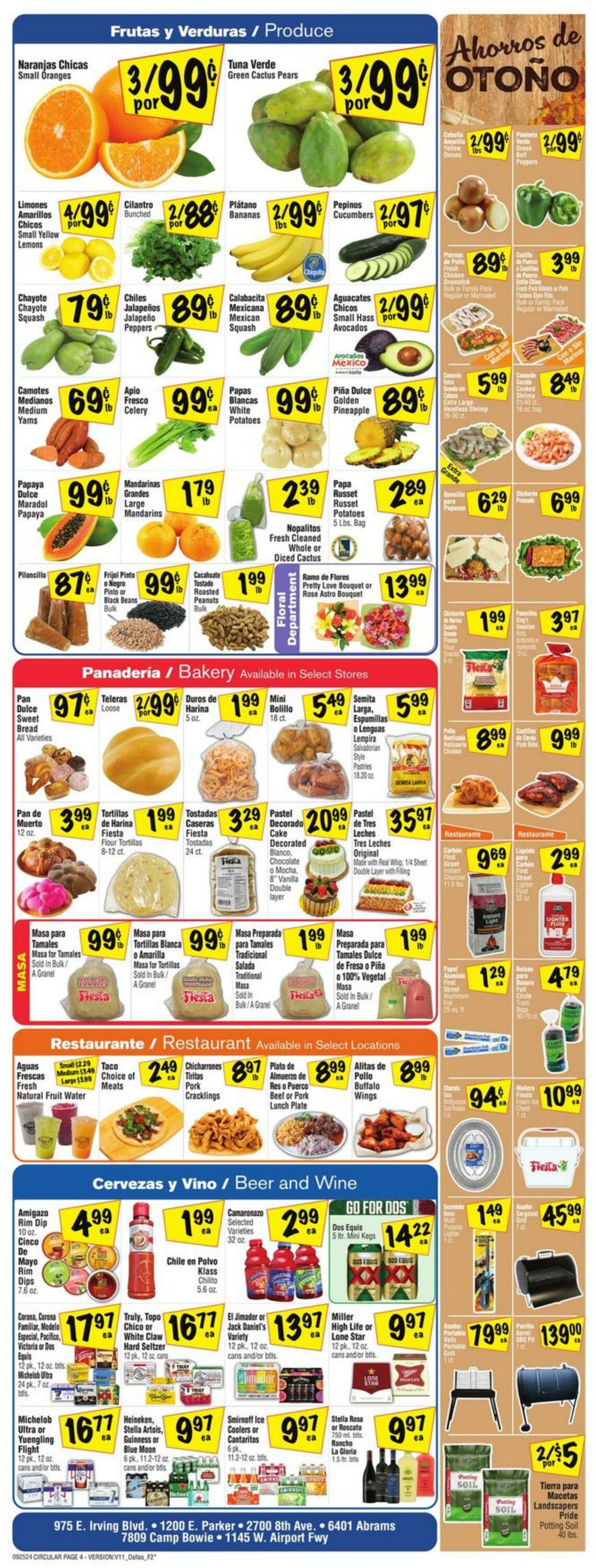 Weekly ad Fiesta Mart 09/25/2024 - 10/01/2024