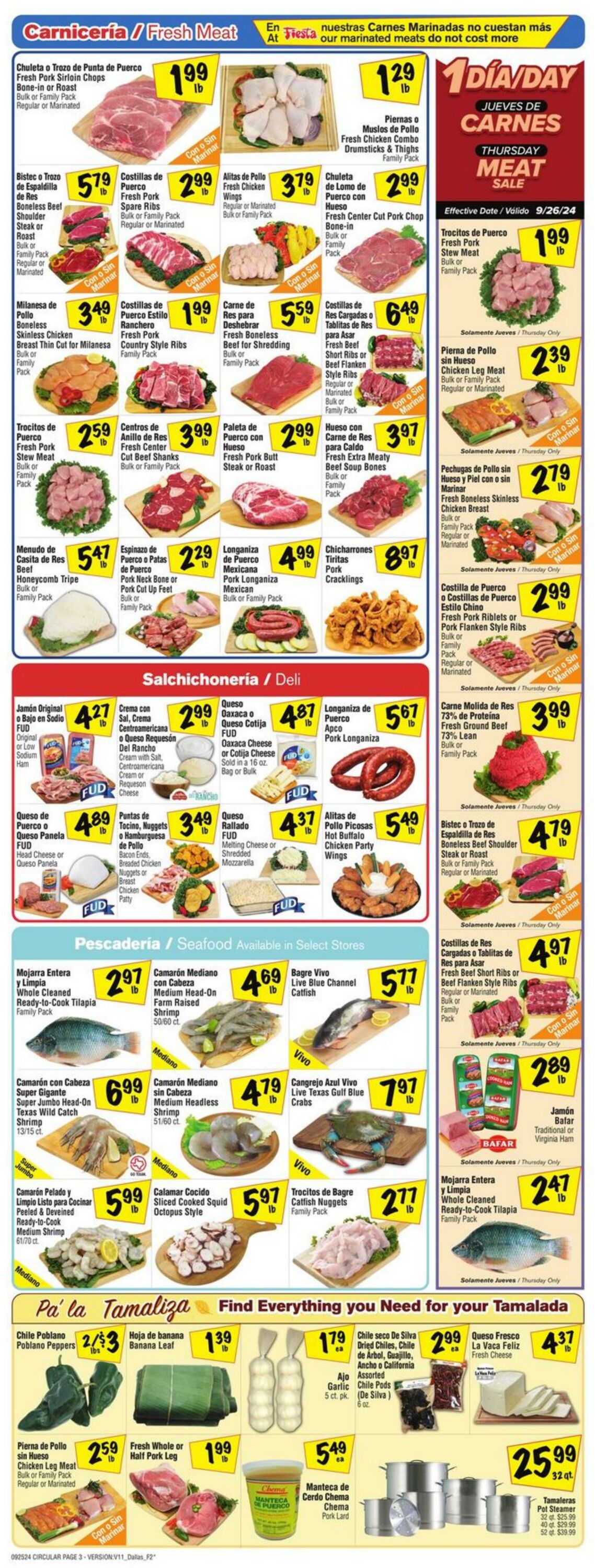 Weekly ad Fiesta Mart 09/25/2024 - 10/01/2024