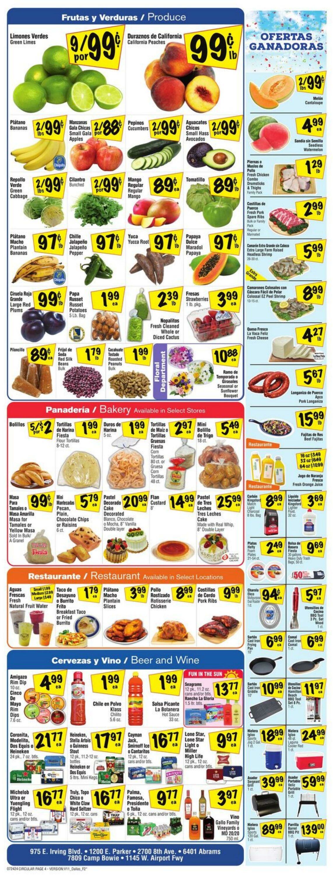 Weekly ad Fiesta Mart 07/24/2024 - 07/30/2024