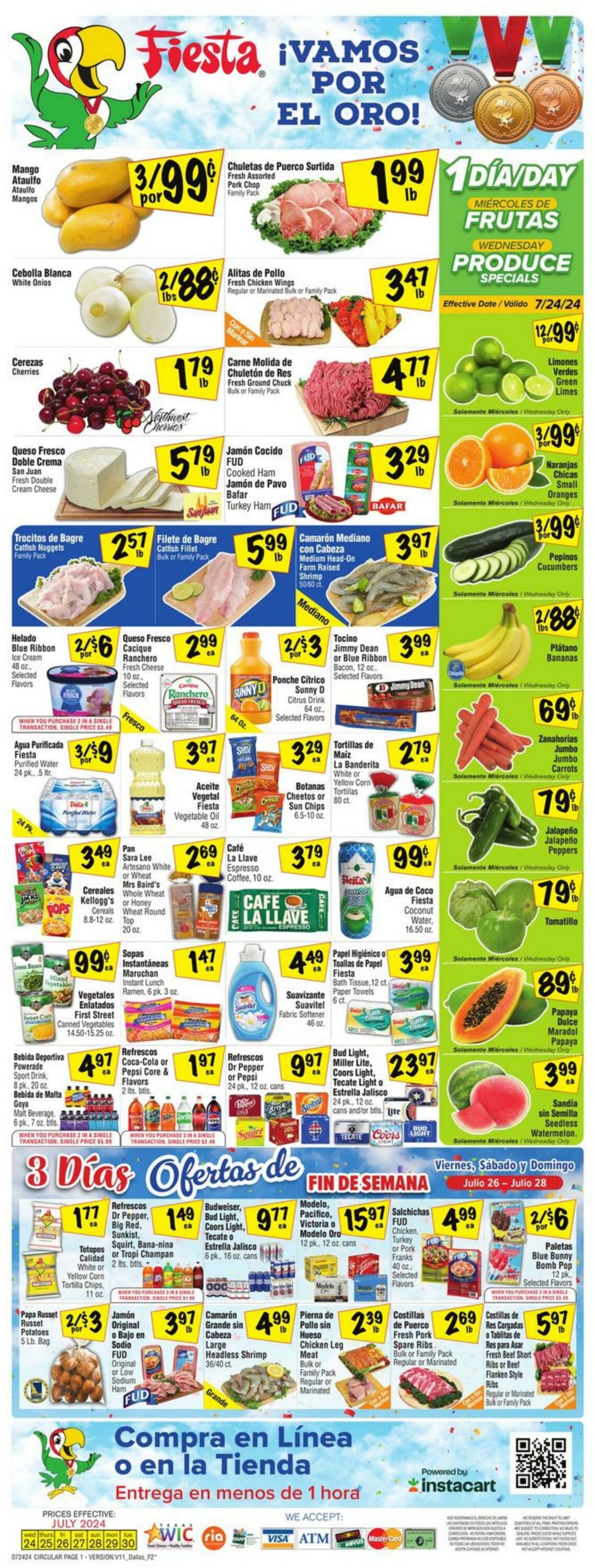 Weekly ad Fiesta Mart 07/24/2024 - 07/30/2024