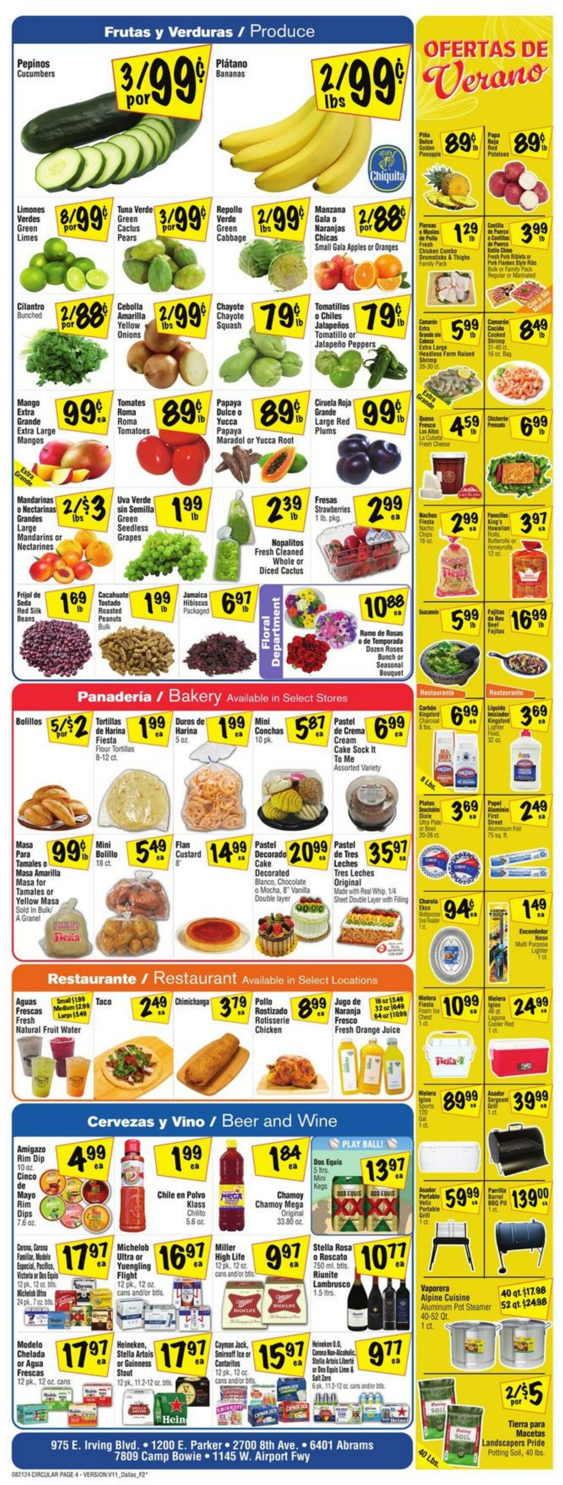 Weekly ad Fiesta Mart 08/21/2024 - 08/27/2024