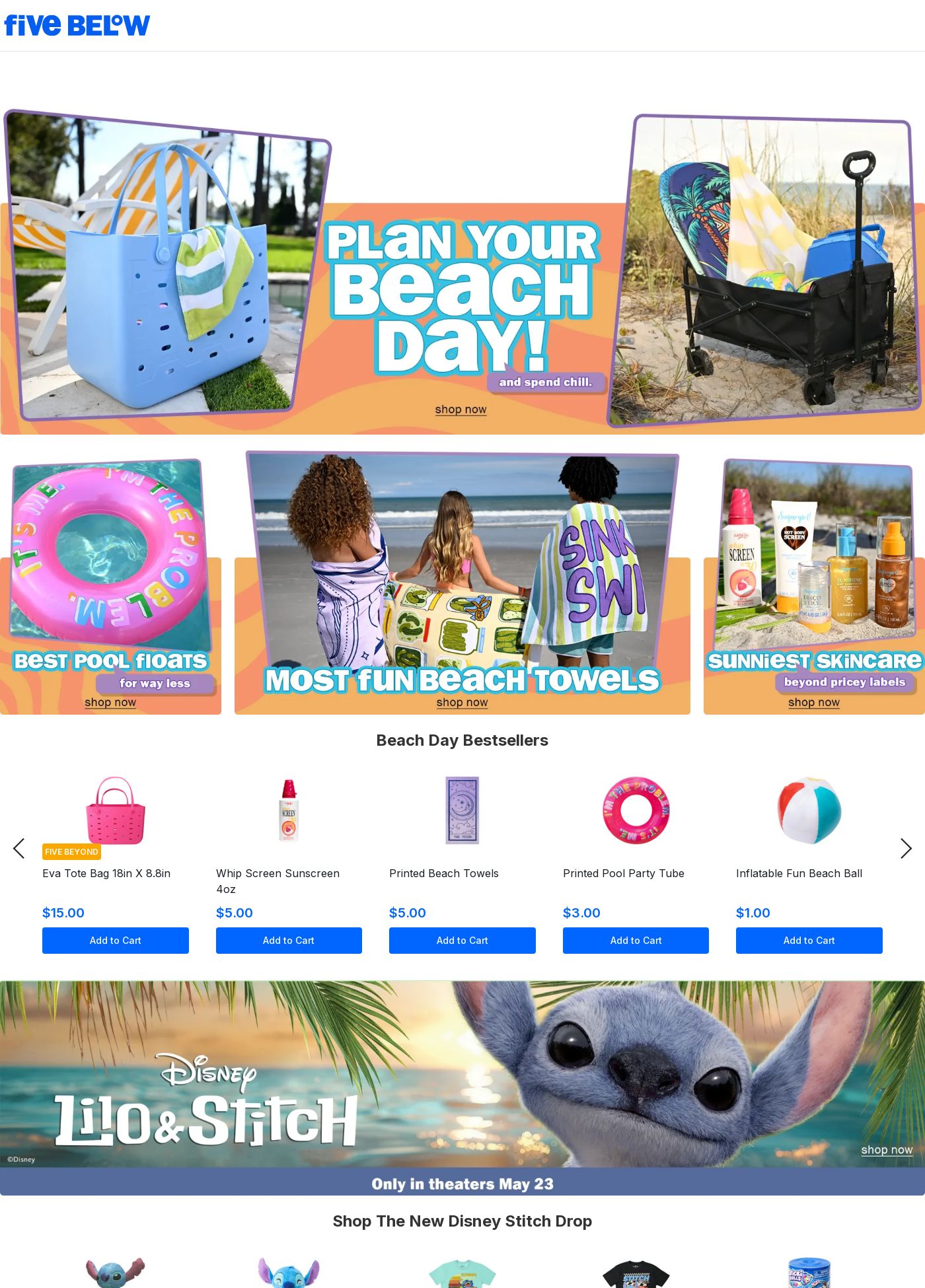 Weekly ad Five Below 06/01/2025 - 06/30/2025