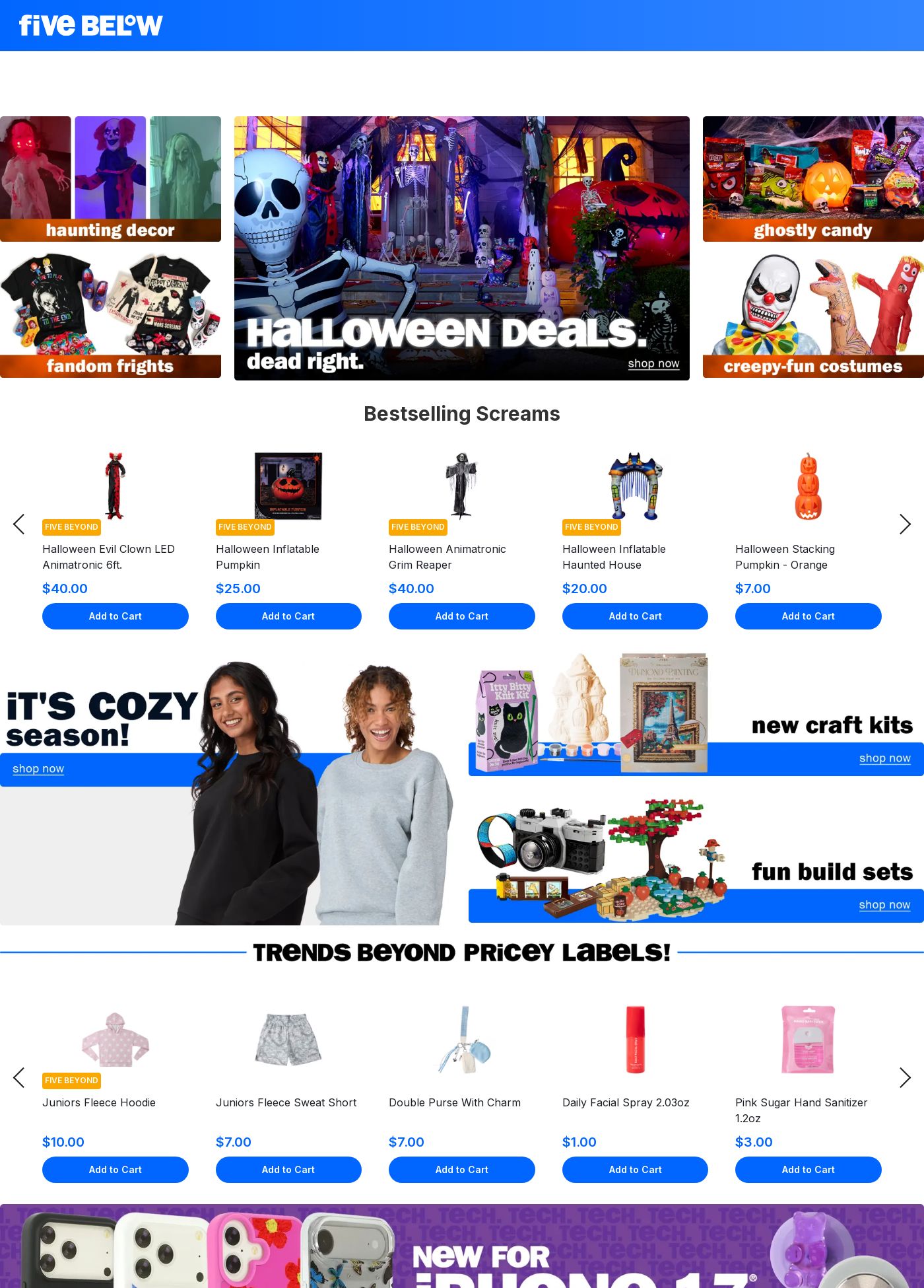 Weekly ad Five Below 10/01/2025 - 10/31/2025