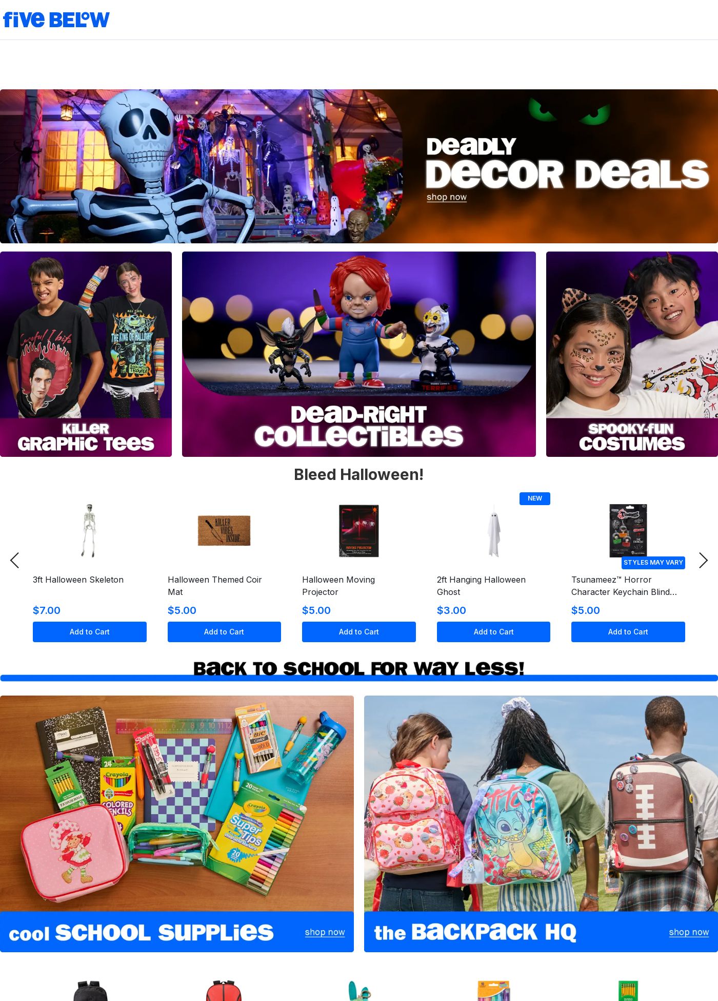 Weekly ad Five Below 09/01/2025 - 09/30/2025