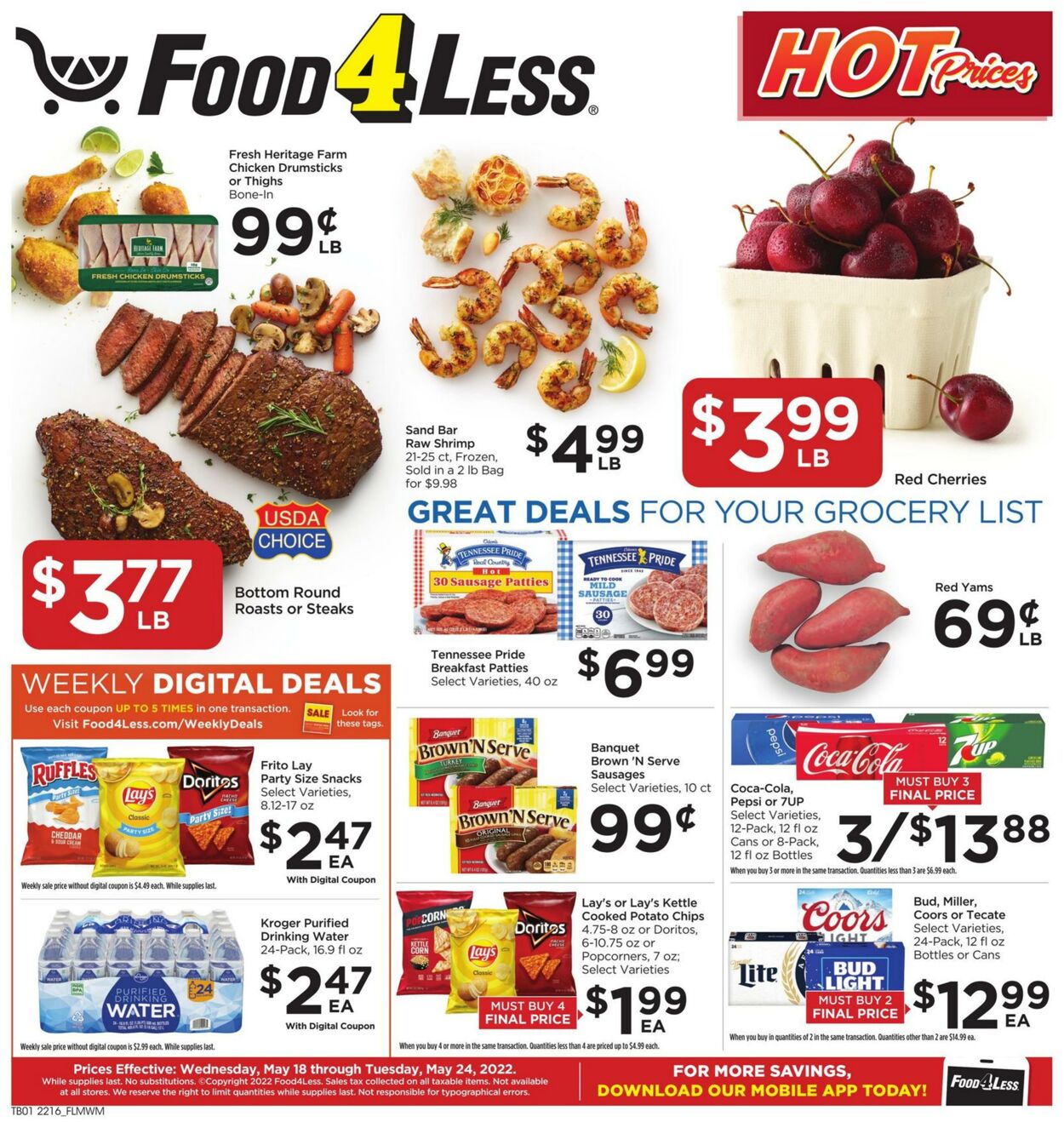 Food 4 less Promotional weekly ads