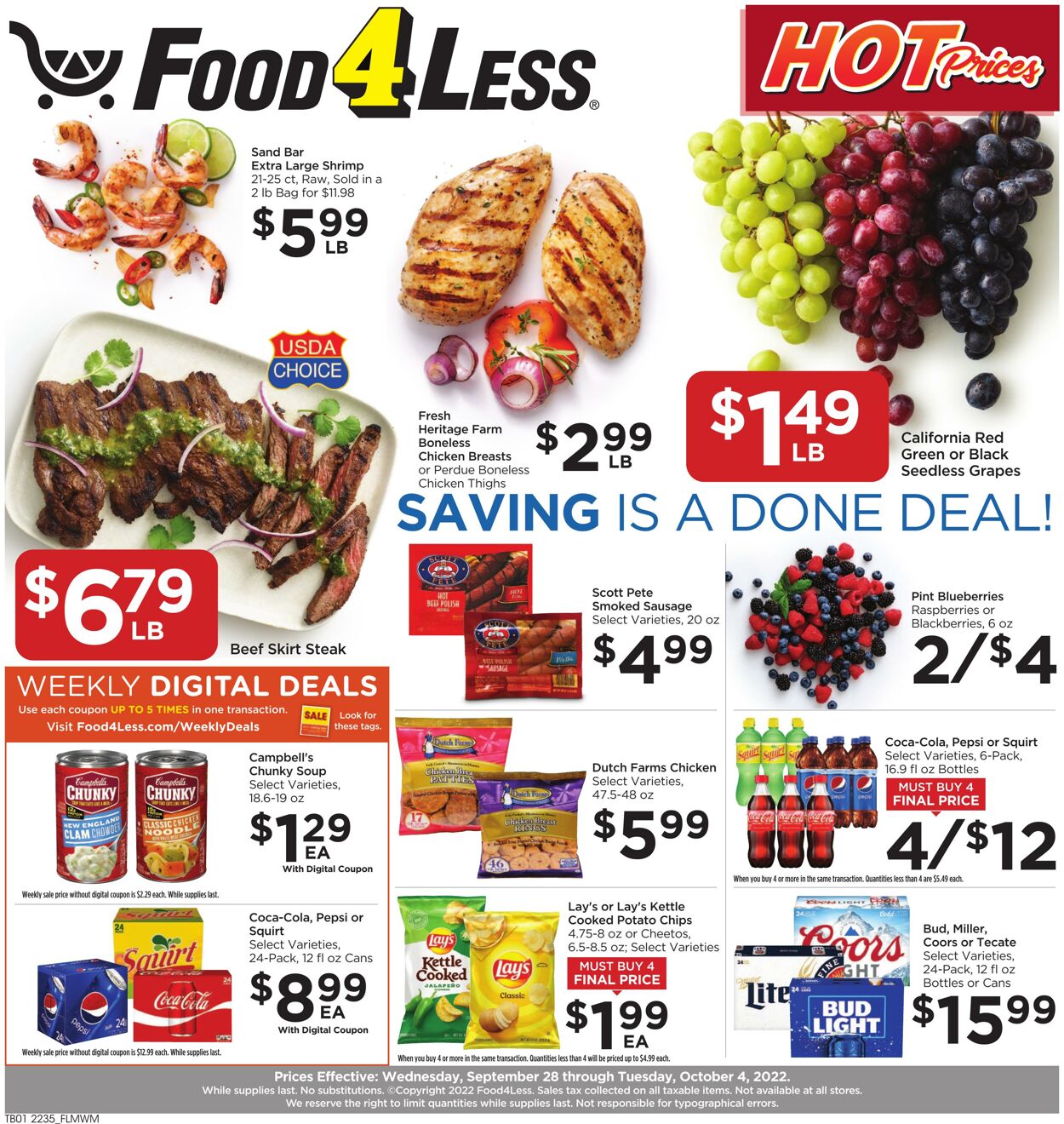 Food 4 less Promotional weekly ads