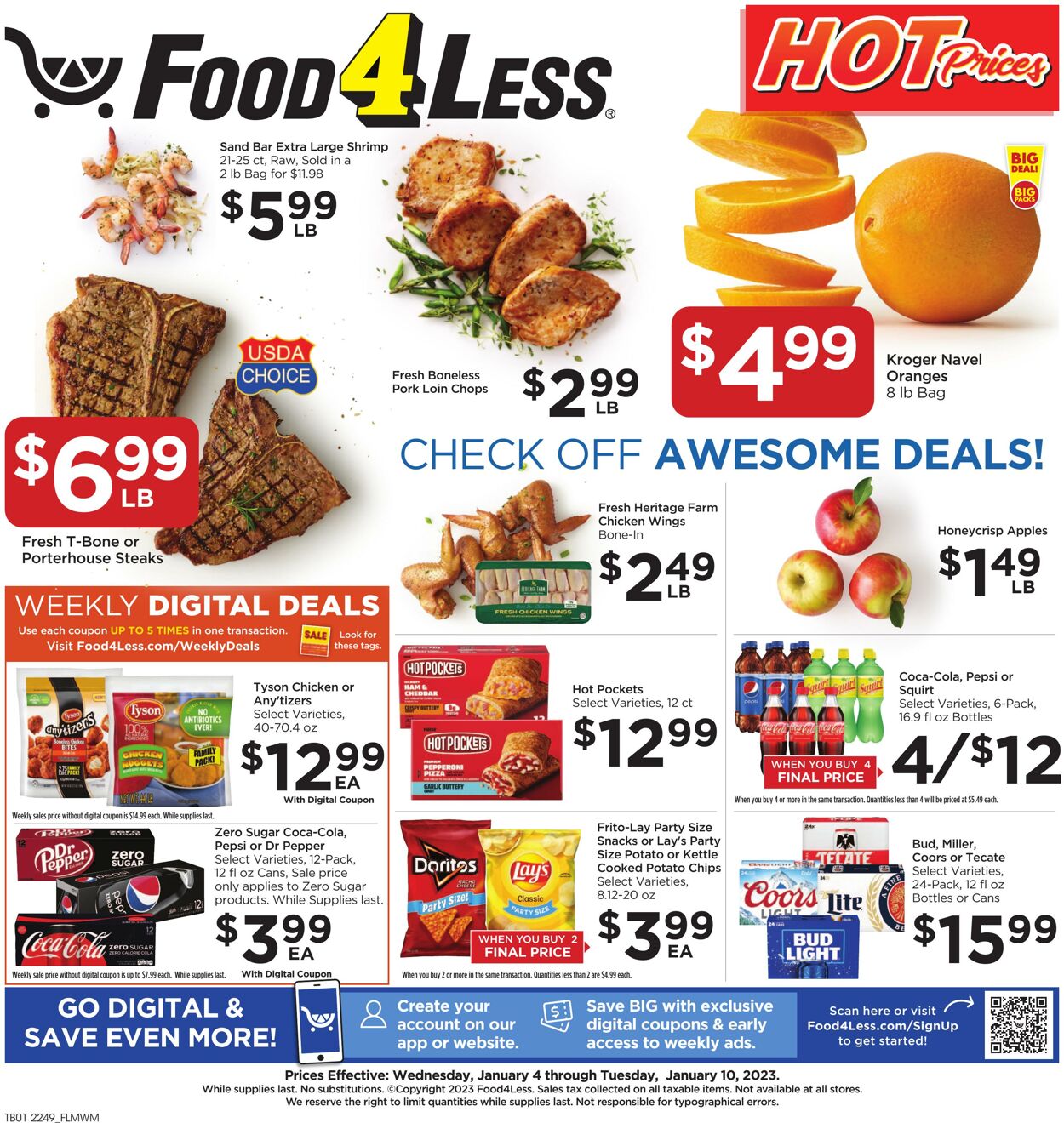 Weekly ad Food 4 Less 01/04/2023-01/10/2023
