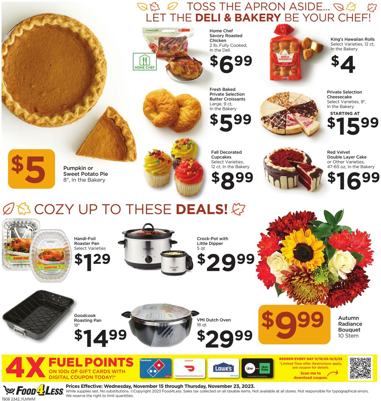 Weekly ad Food 4 Less 11/15/2023 - 11/23/2023