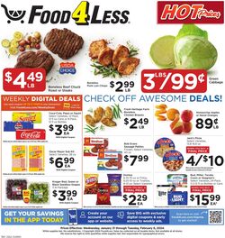 Weekly ad Food 4 Less 01/31/2024 - 02/06/2024
