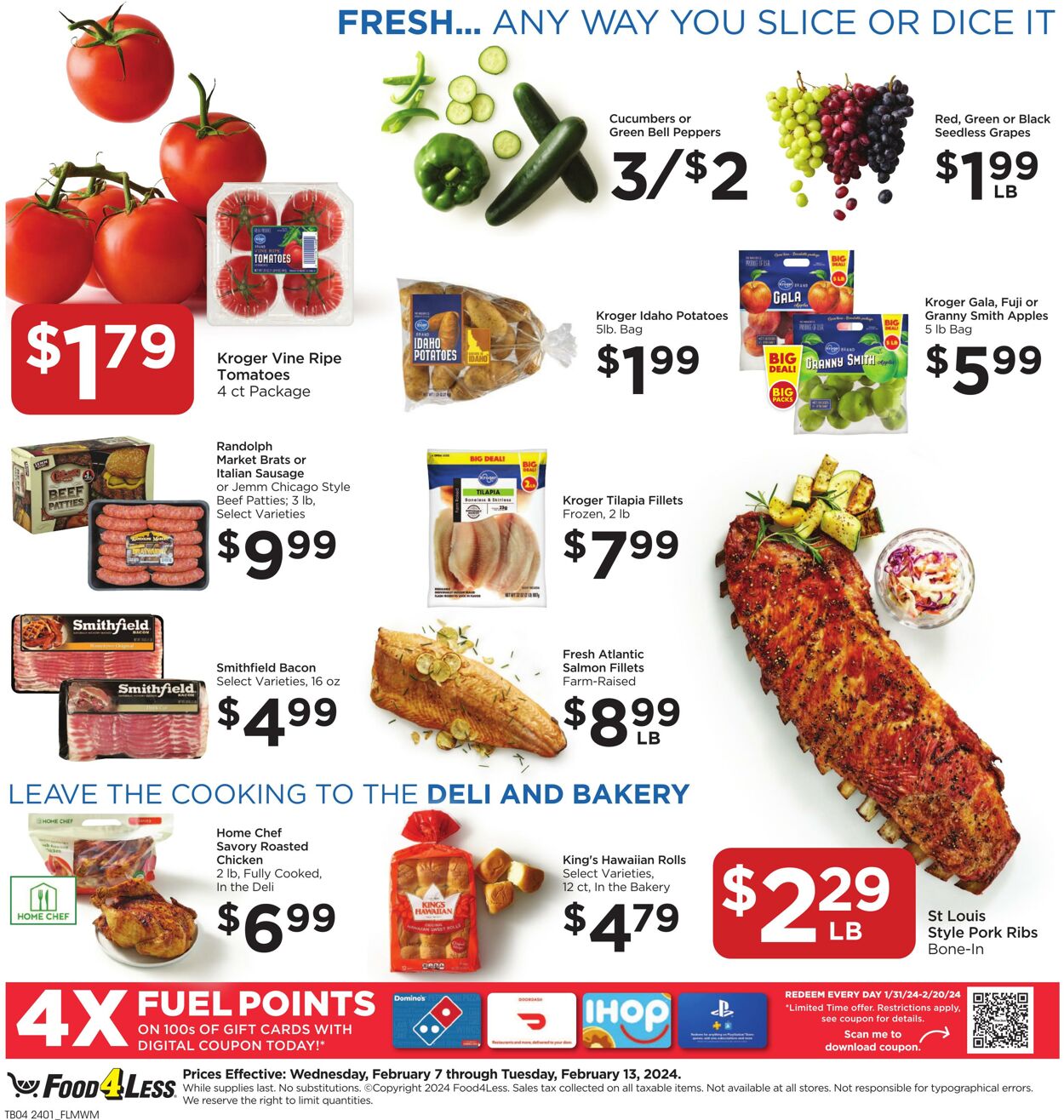 Weekly ad Food 4 Less 02/07/2024 - 02/13/2024