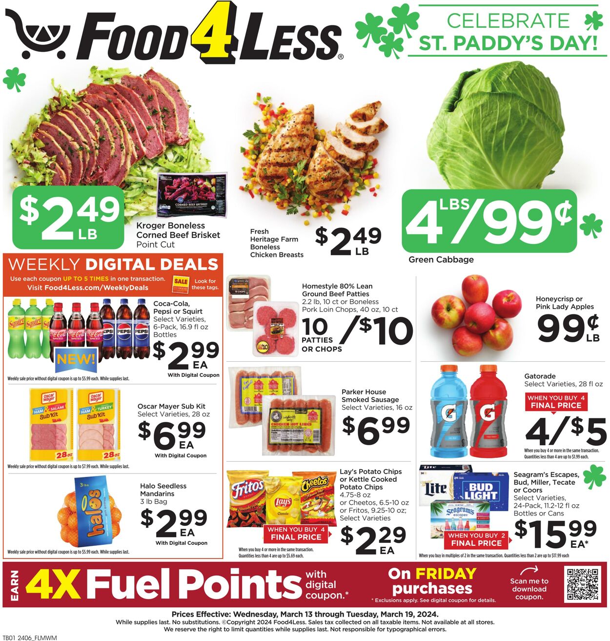 Weekly ad Food 4 Less 03/13/2024 - 03/19/2024
