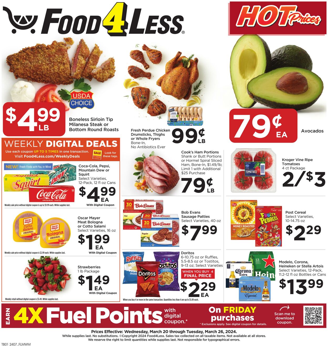 Weekly ad Food 4 Less 03/20/2024 - 03/26/2024