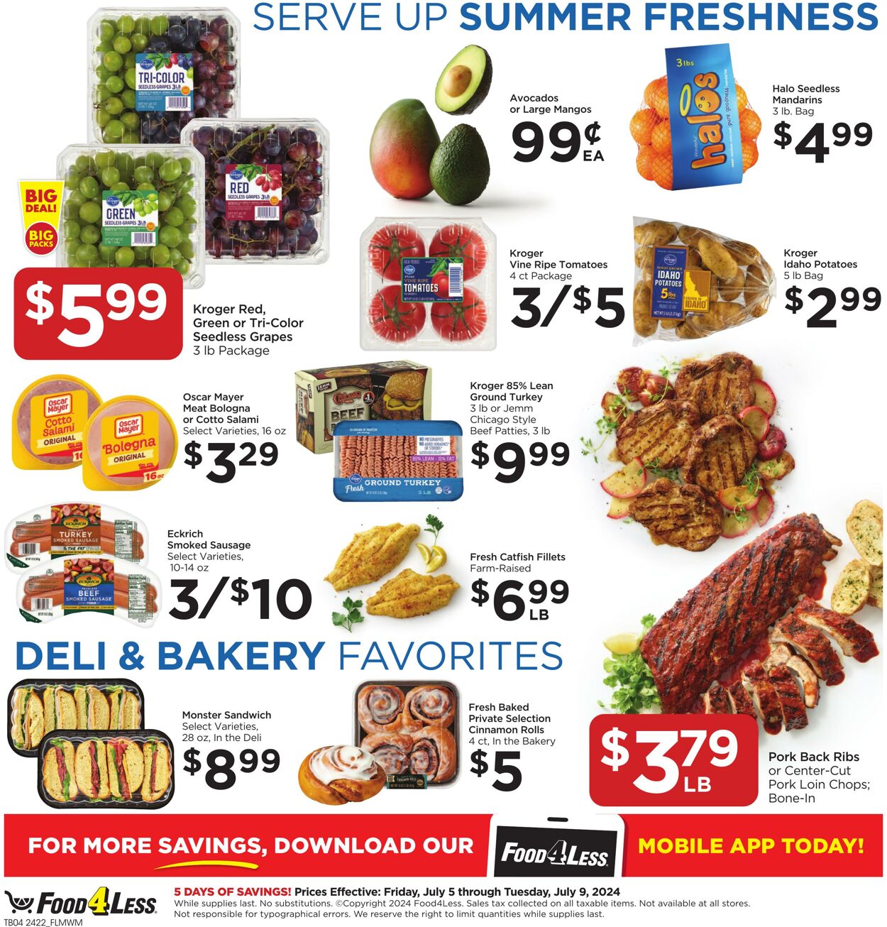 Weekly ad Food 4 Less 07/05/2024 - 07/09/2024