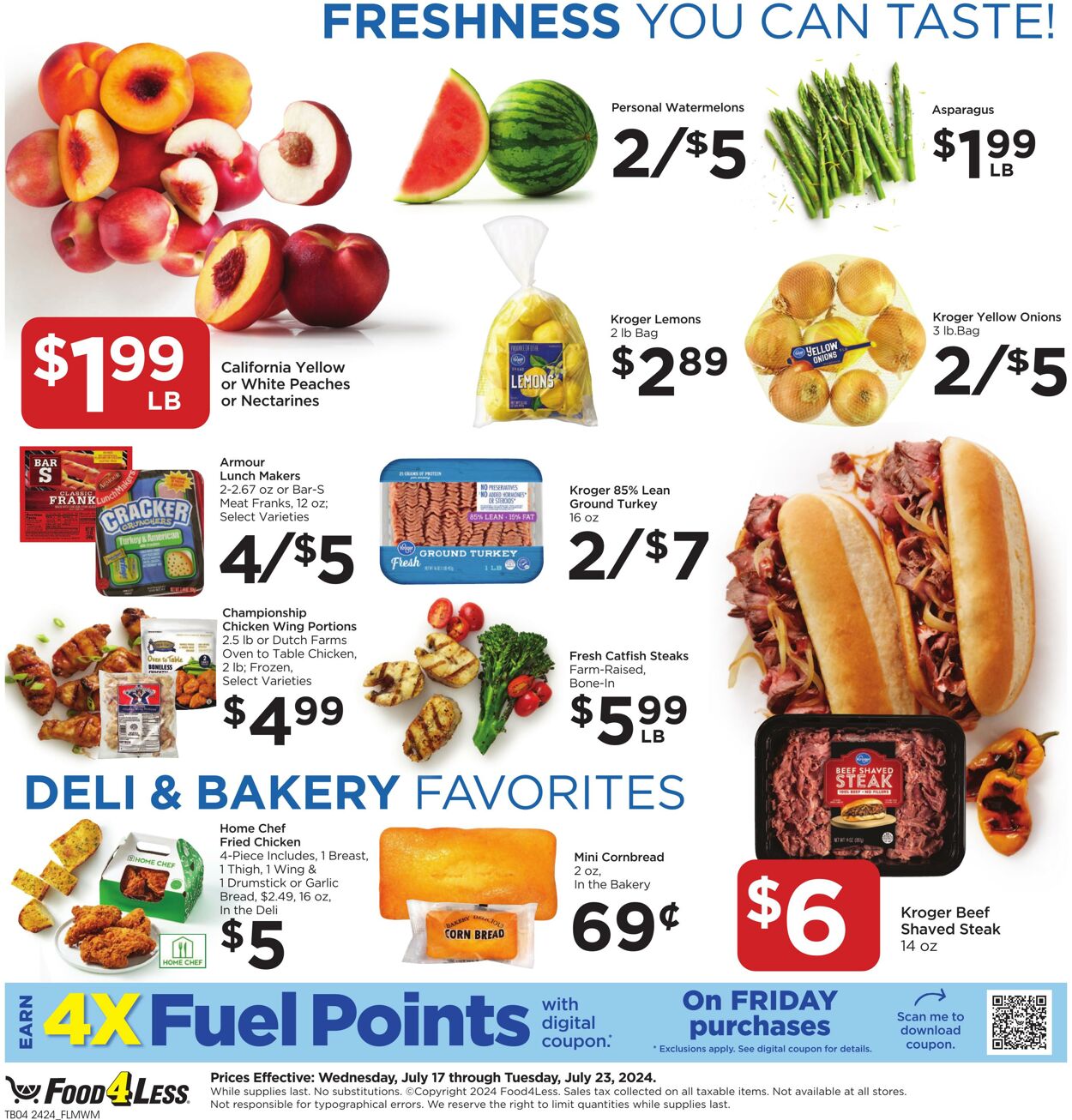 Weekly ad Food 4 Less 07/17/2024 - 07/23/2024