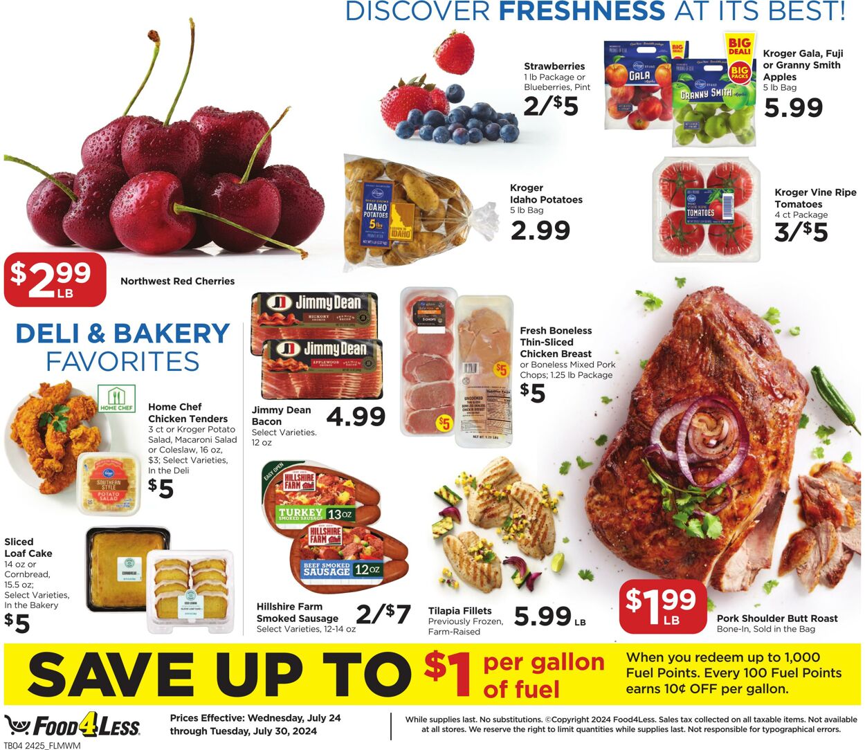 Weekly ad Food 4 Less 07/24/2024 - 07/30/2024