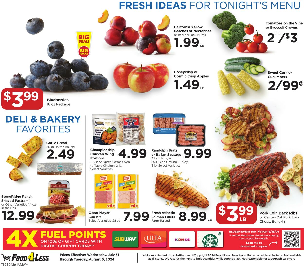 Weekly ad Food 4 Less 07/31/2024 - 08/06/2024