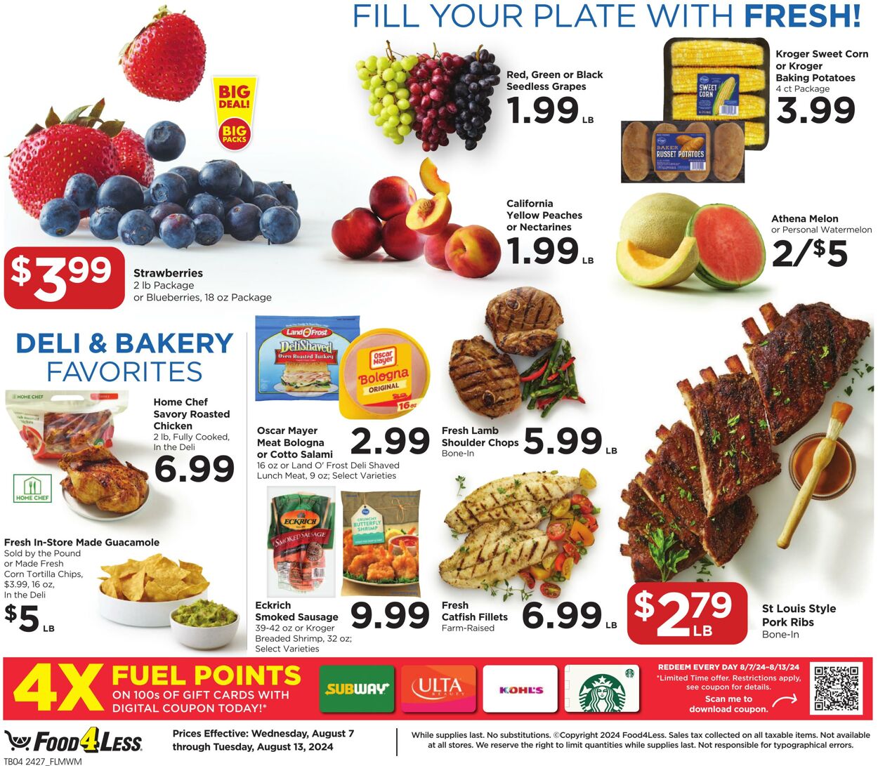 Weekly ad Food 4 Less 08/07/2024 - 08/13/2024