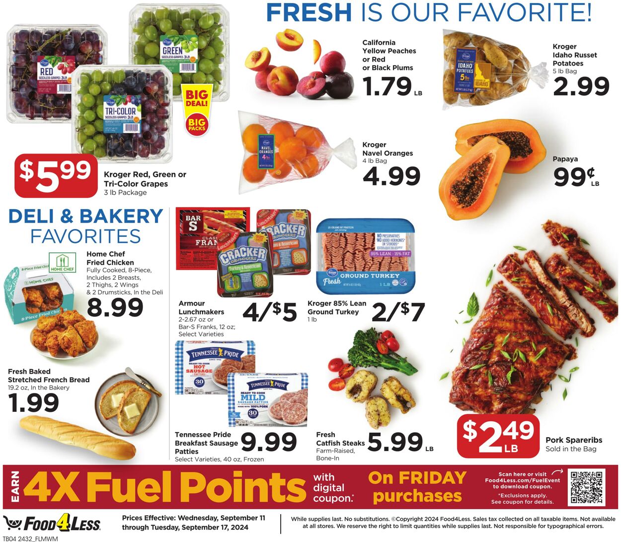 Weekly ad Food 4 Less 09/11/2024 - 09/17/2024