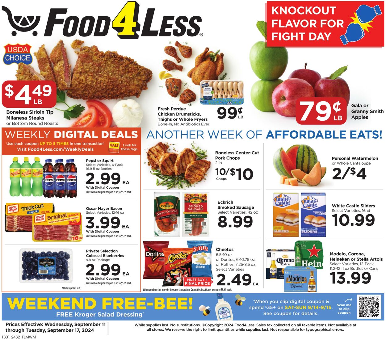 Weekly ad Food 4 Less 09/11/2024 - 09/17/2024