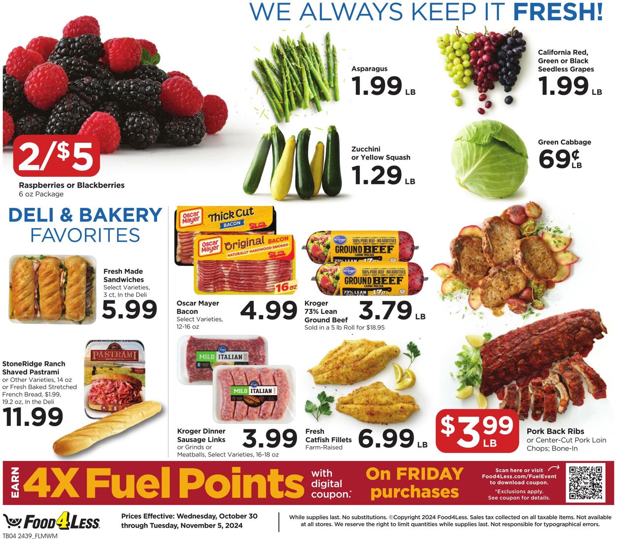 Weekly ad Food 4 Less 10/30/2024 - 11/05/2024