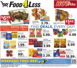 Weekly ad Food 4 Less 10/25/2023 - 10/31/2023