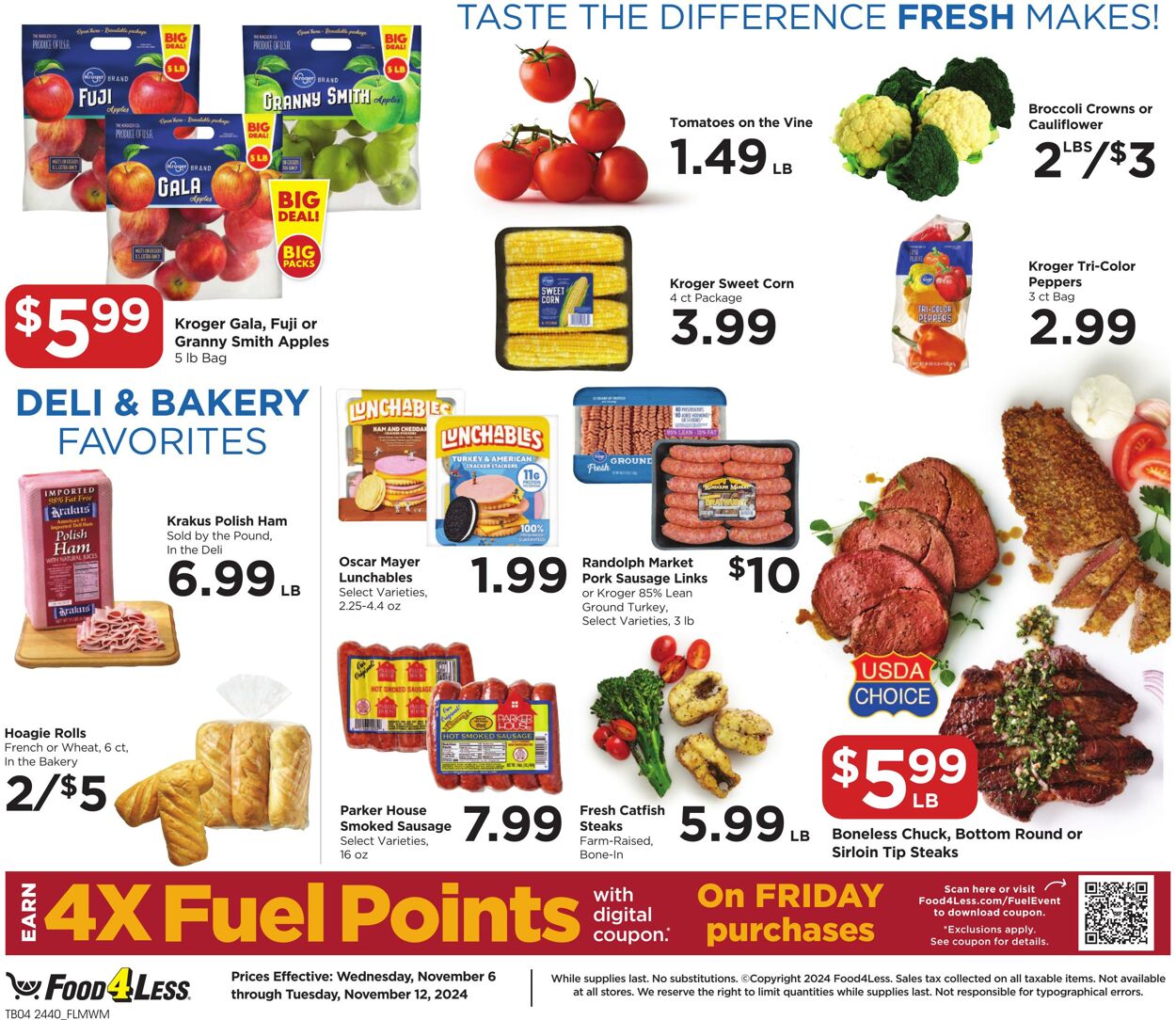 Weekly ad Food 4 Less 11/06/2024 - 11/12/2024