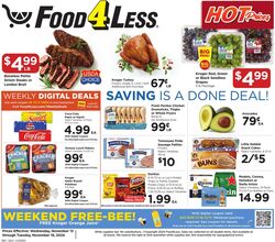 Weekly ad Food 4 Less 11/13/2024 - 11/19/2024