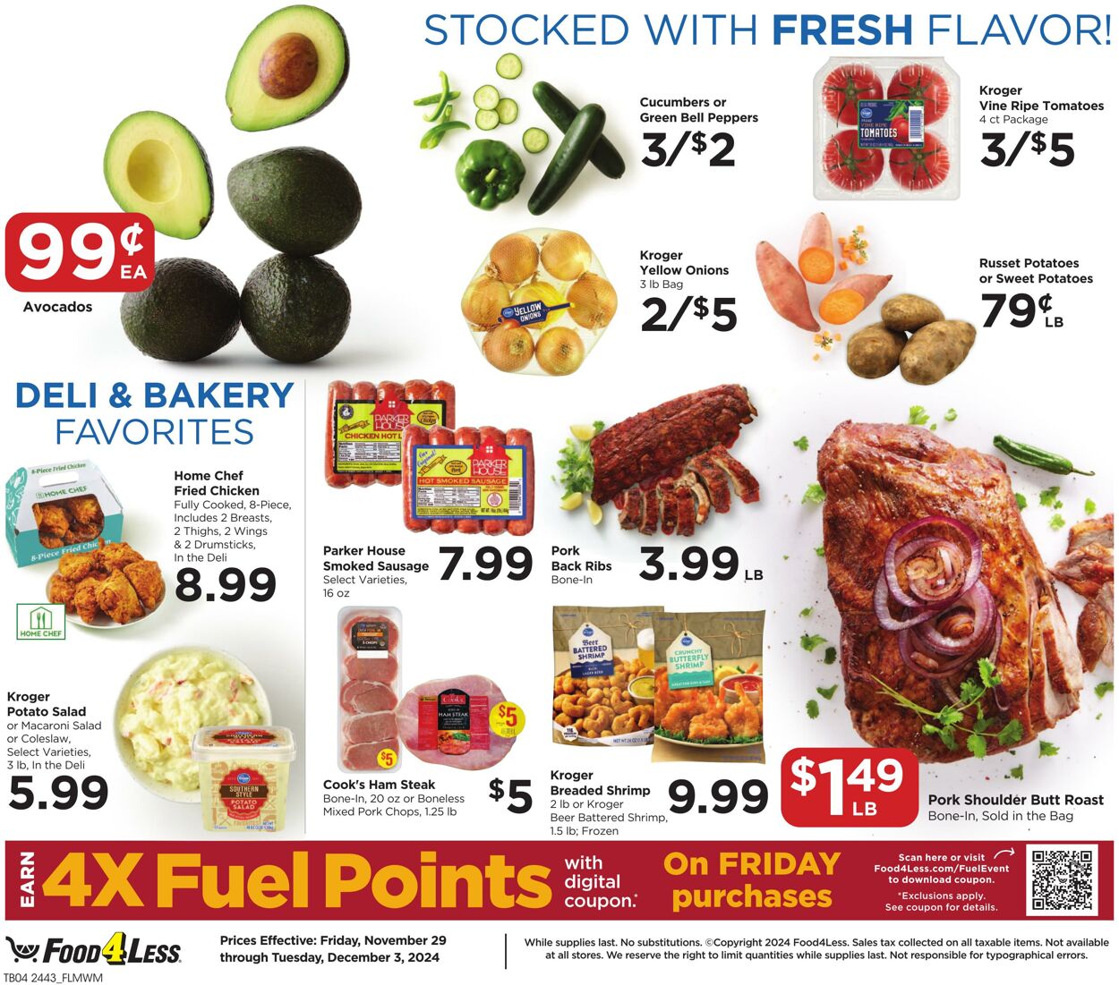 Weekly ad Food 4 Less 11/29/2024 - 12/03/2024