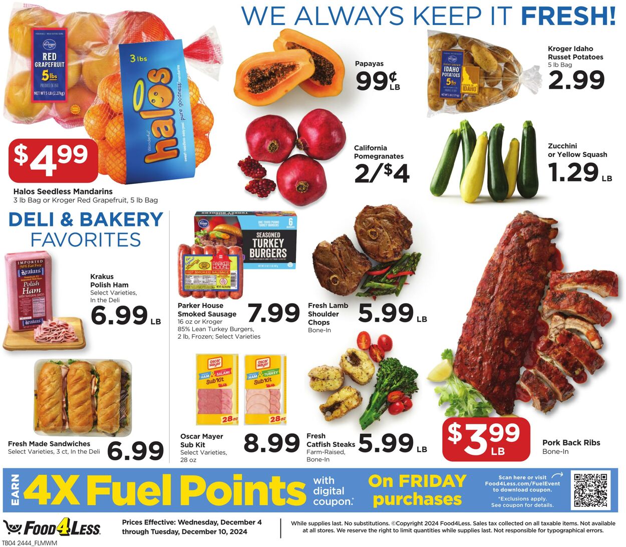 Weekly ad Food 4 Less 12/04/2024 - 12/10/2024