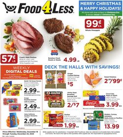 Weekly ad Food 4 Less 12/18/2024 - 12/24/2024