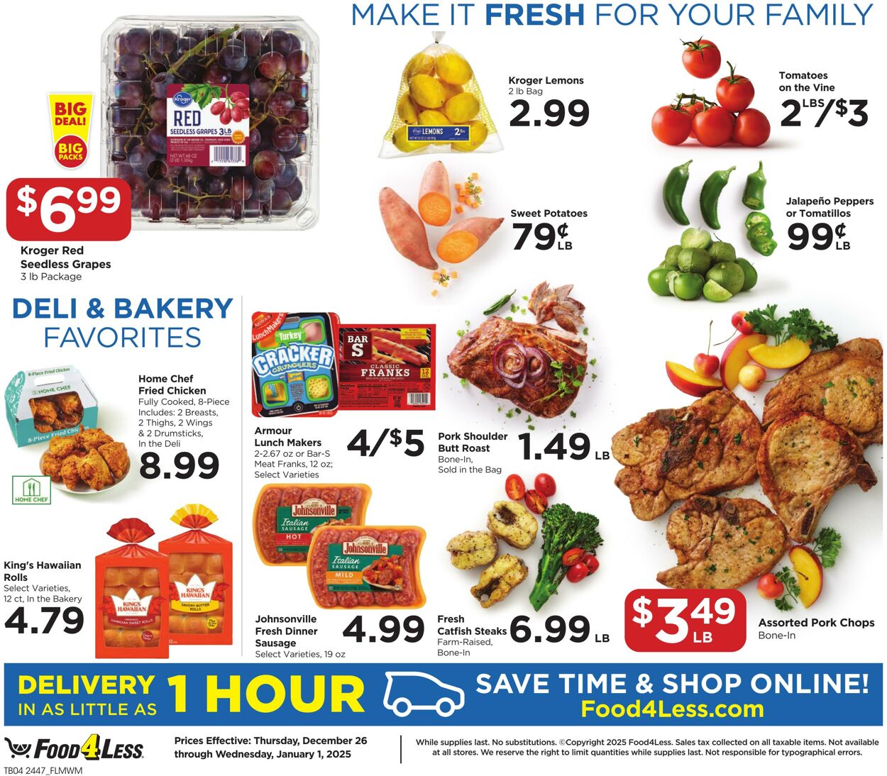 Weekly ad Food 4 Less 12/26/2024 - 01/01/2025