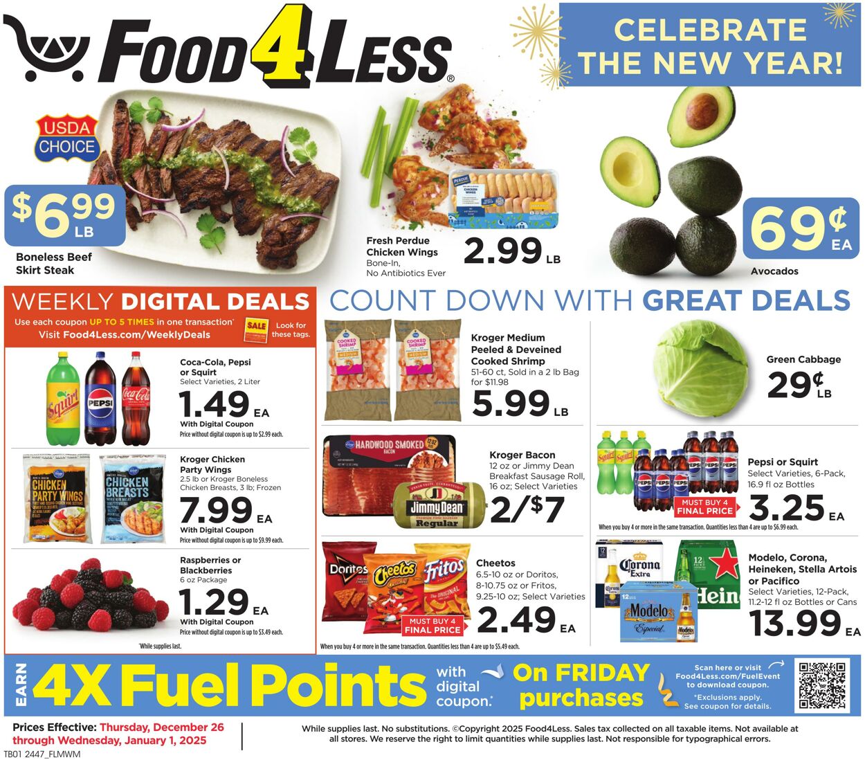 Weekly ad Food 4 Less 12/26/2024 - 01/01/2025