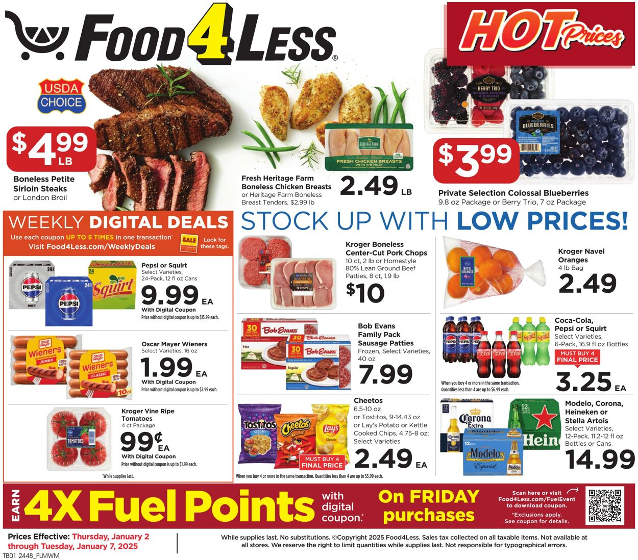 Weekly ad Food 4 Less 01/02/2025 - 01/07/2025