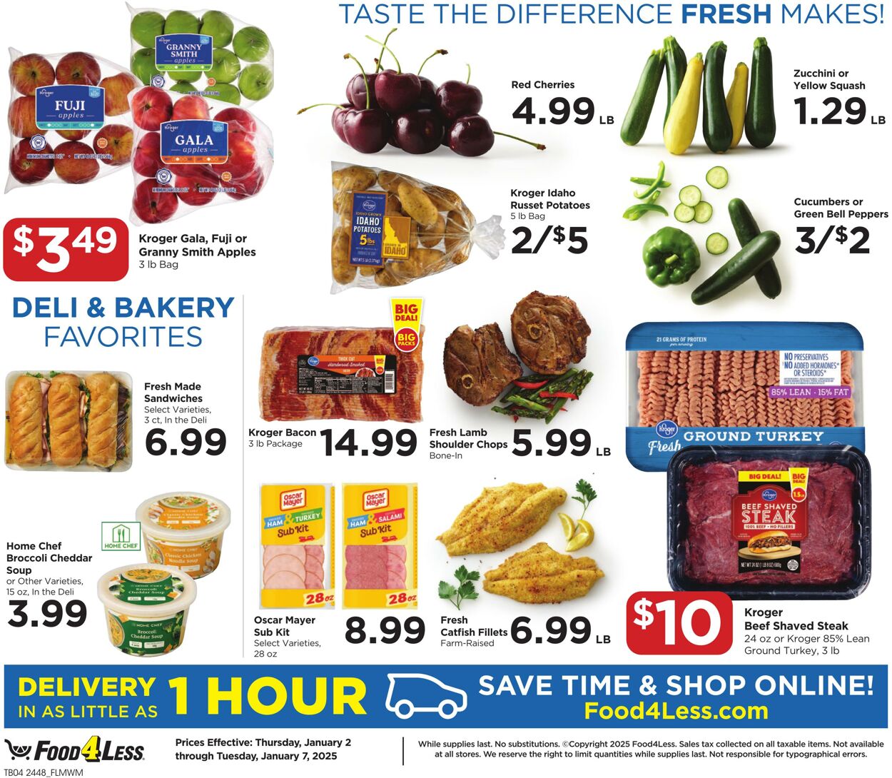 Weekly ad Food 4 Less 01/02/2025 - 01/07/2025