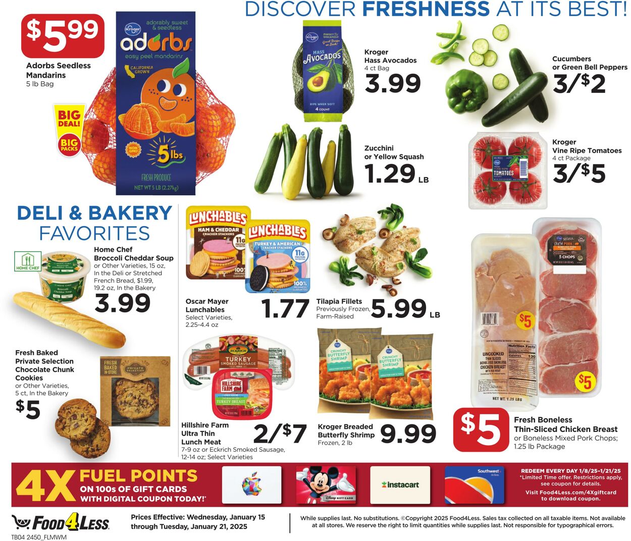 Weekly ad Food 4 Less 01/15/2025 - 01/21/2025