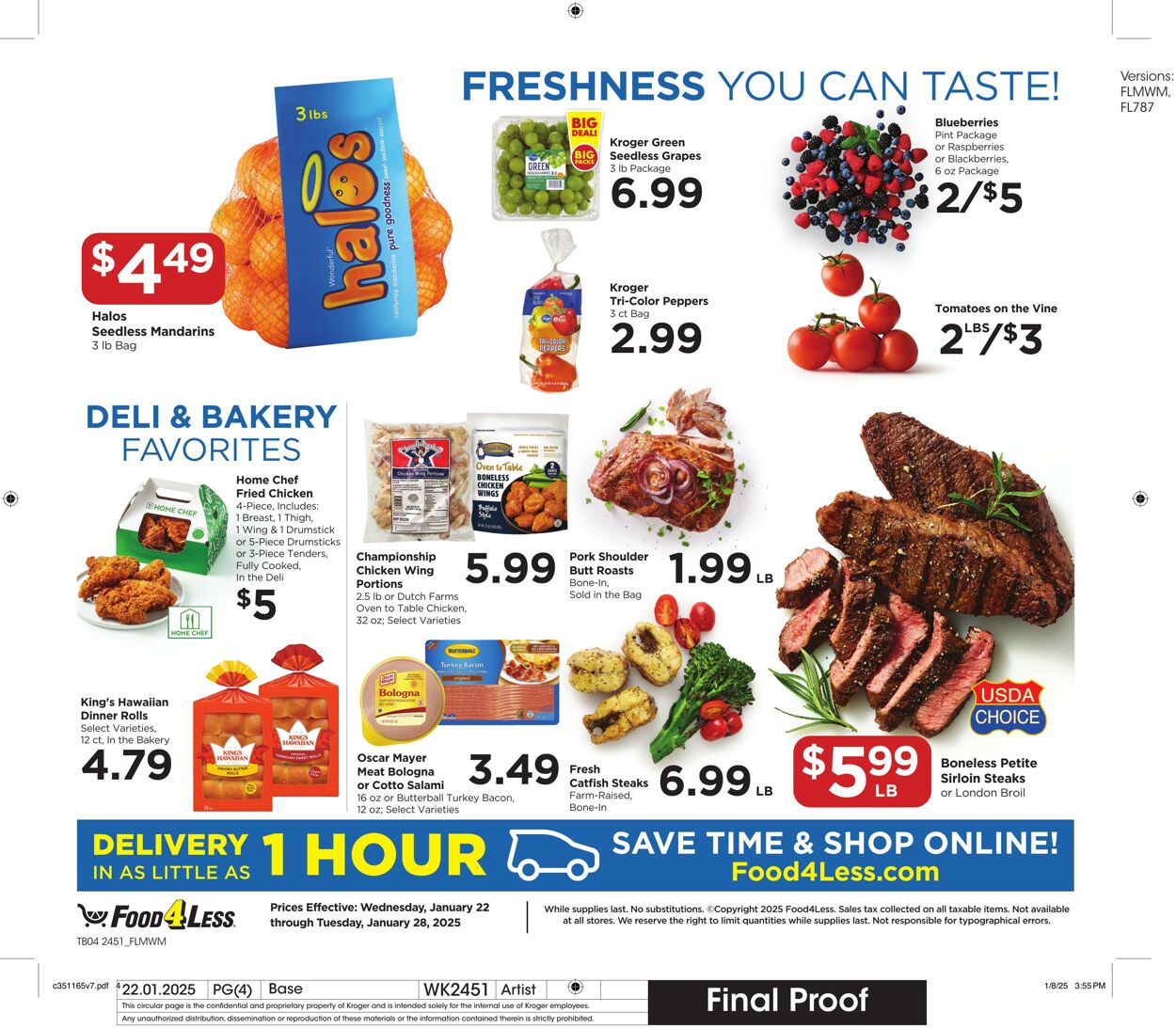 Weekly ad Food 4 Less 01/22/2025 - 01/28/2025