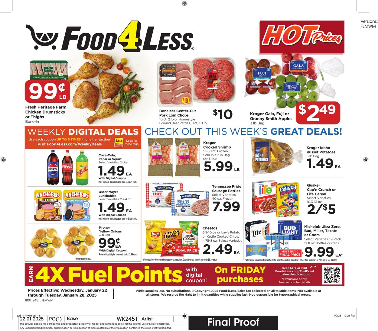 Weekly ad Food 4 Less 01/22/2025 - 01/28/2025