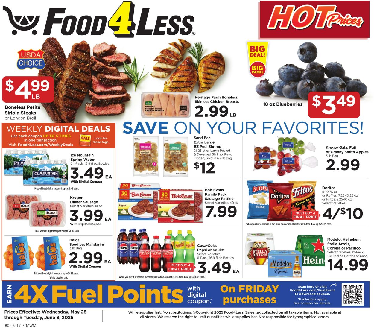 Weekly ad Food 4 Less 05/28/2025 - 06/03/2025