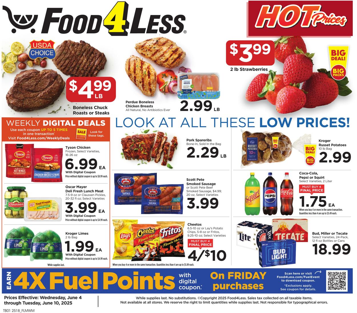 Weekly ad Food 4 Less 06/04/2025 - 06/10/2025