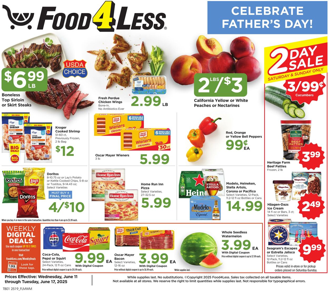 Weekly ad Food 4 Less 06/11/2025 - 06/17/2025