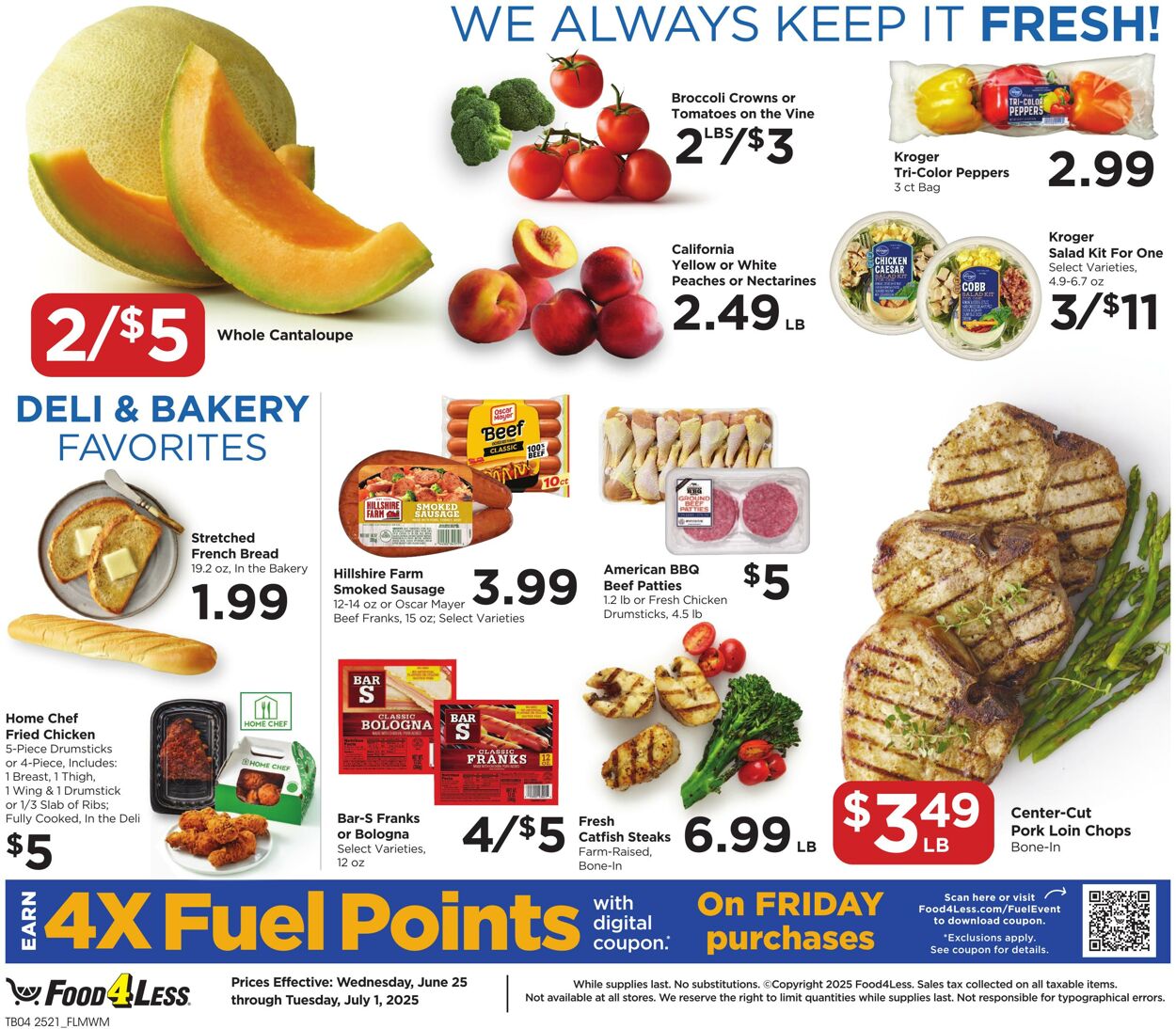 Weekly ad Food 4 Less 06/25/2025 - 07/01/2025