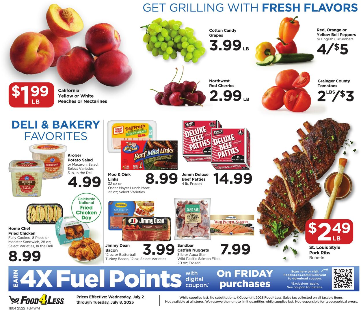 Weekly ad Food 4 Less 07/02/2025 - 07/08/2025