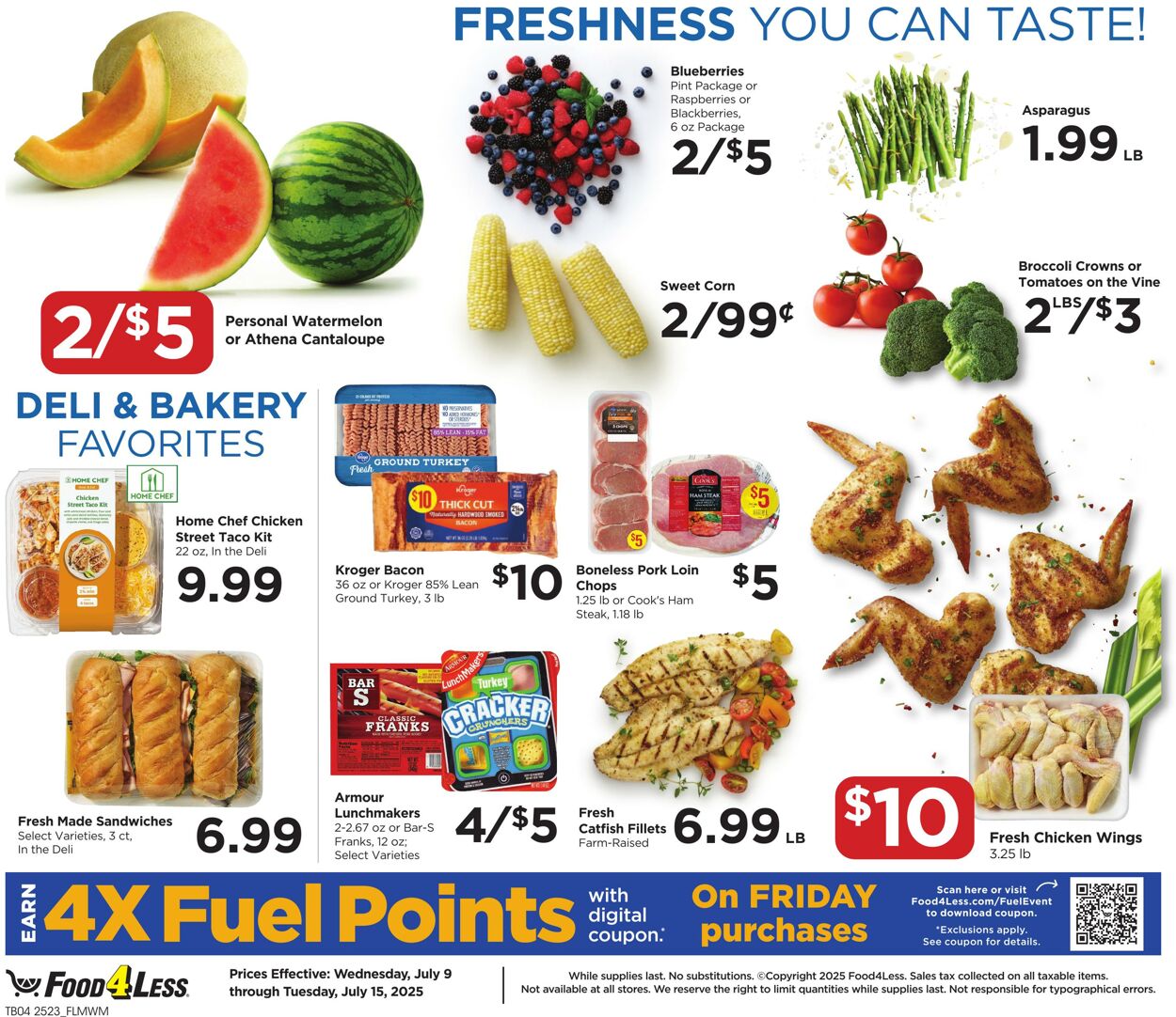 Weekly ad Food 4 Less 07/09/2025 - 07/15/2025