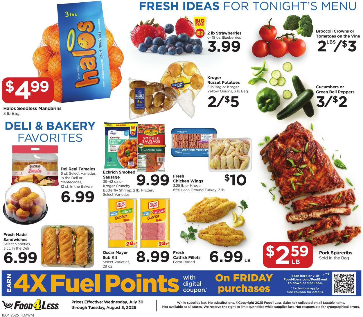 Weekly ad Food 4 Less 07/30/2025 - 08/05/2025